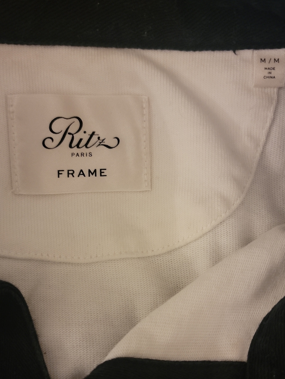 Frame Ritz Paris Rugby Polo Shirt Medium - Picture 5 of 6
